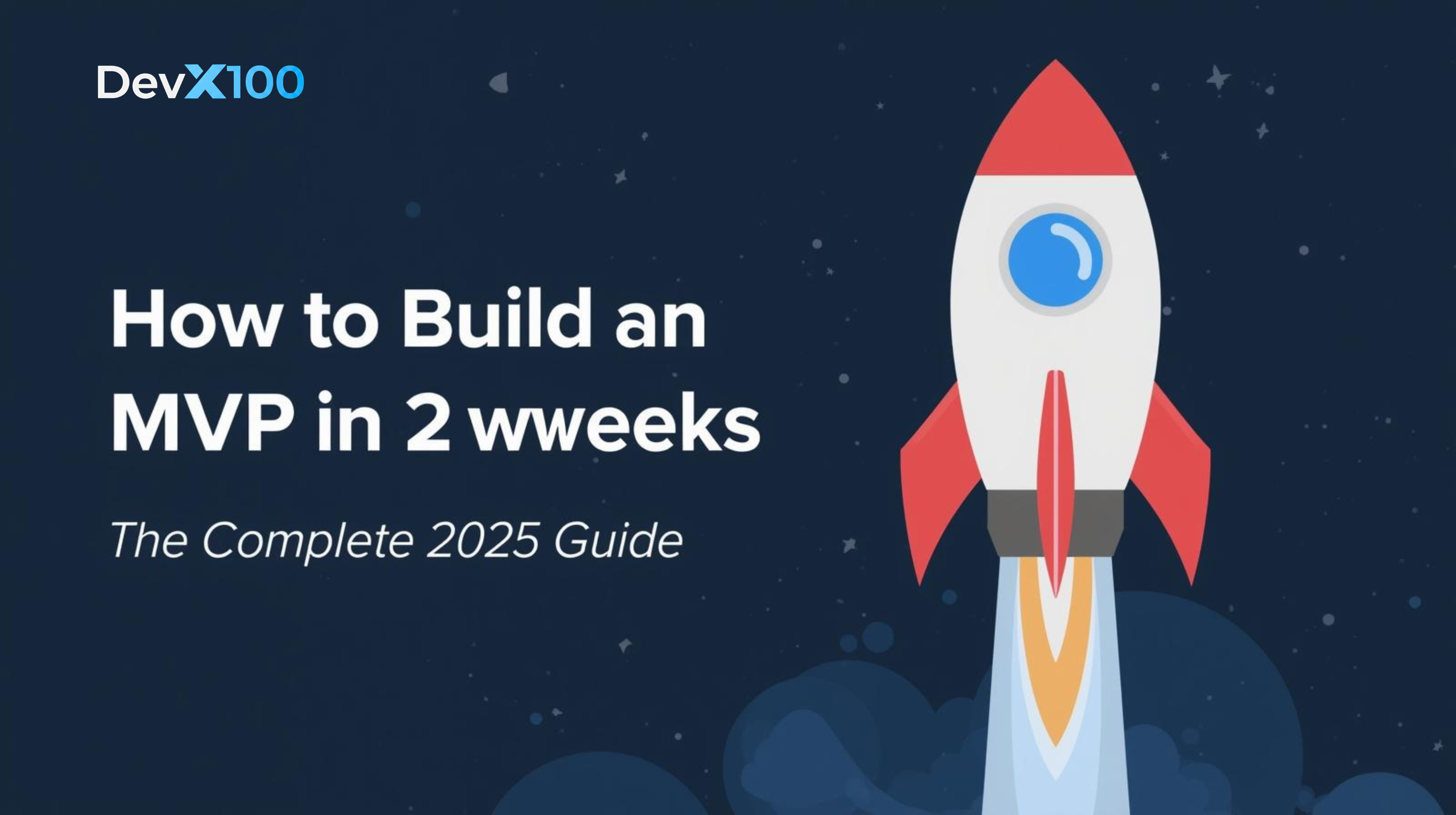 Fast MVP development timeline showing 2-week sprint vs traditional 6-month development